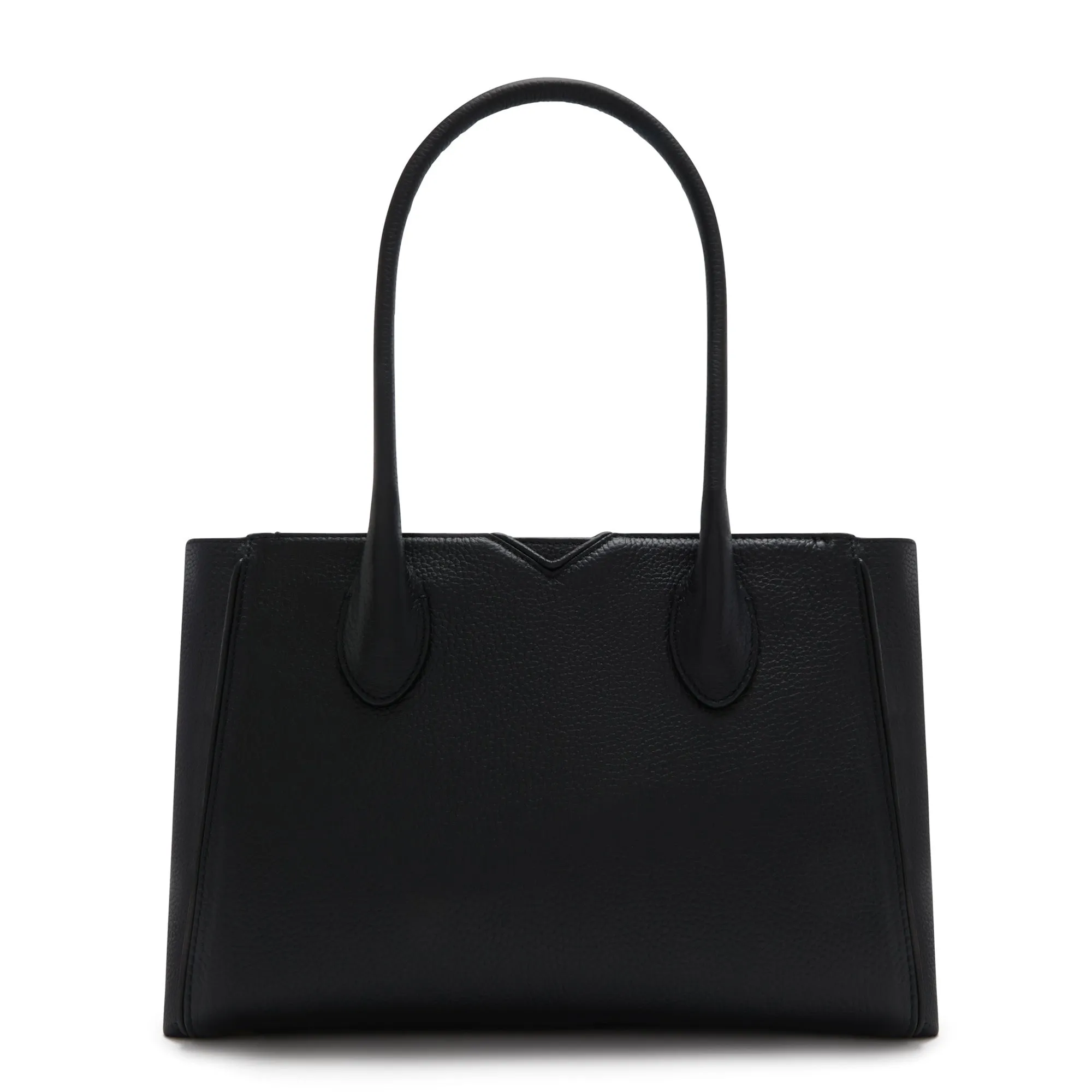 Honoré Cloe Midi black calfskin leather handbag