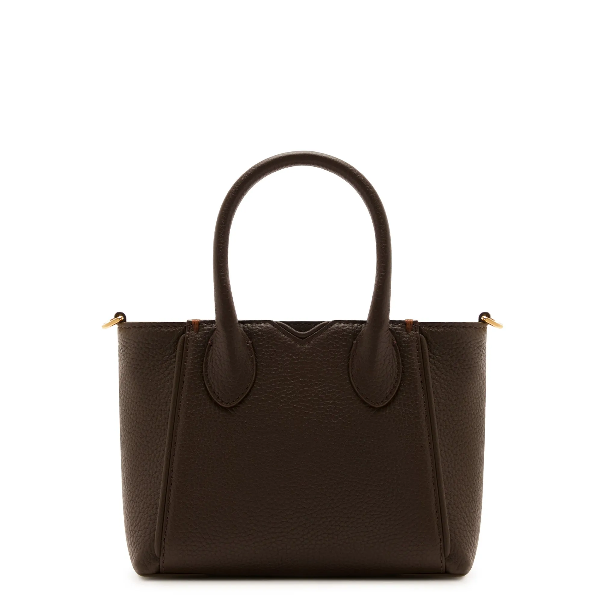 Honoré Cloe Mini brown calfskin leather handbag