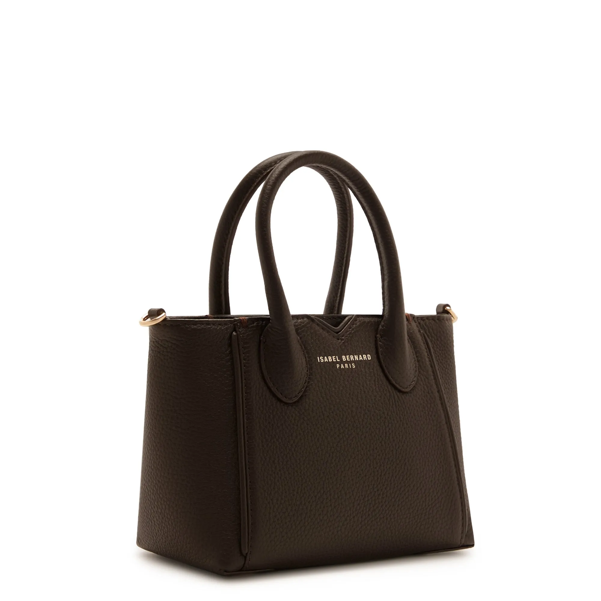 Honoré Cloe Mini brown calfskin leather handbag