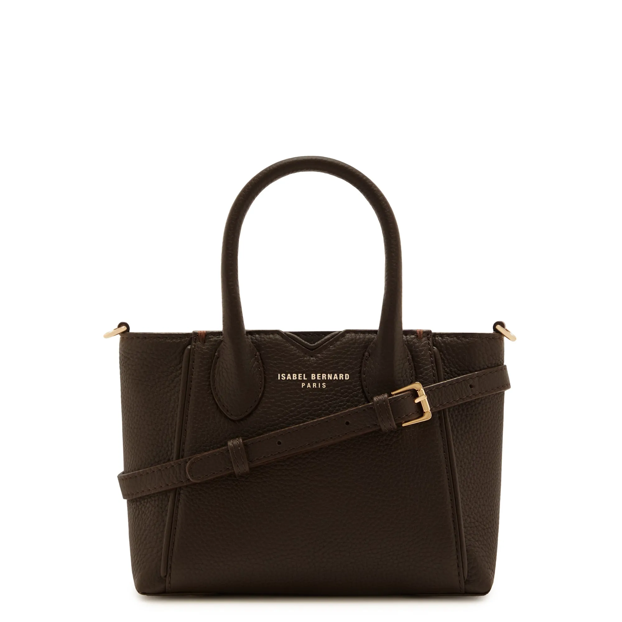 Honoré Cloe Mini brown calfskin leather handbag