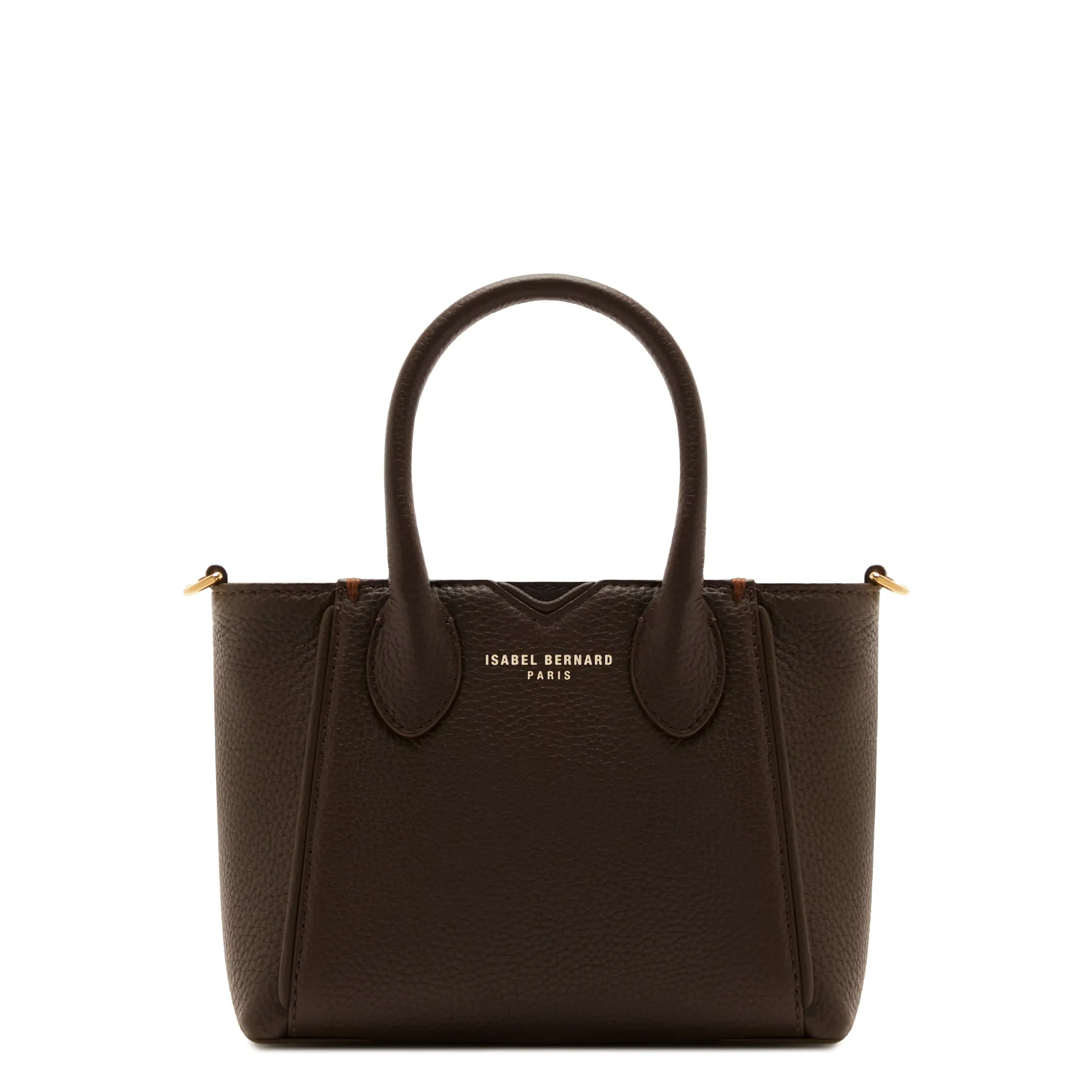 Honoré Cloe Mini brown calfskin leather handbag