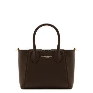 Honoré Cloe Mini brown calfskin leather handbag