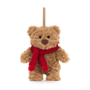 Jellycat Plush Toy Bartholomew Bear Christmas Decoration