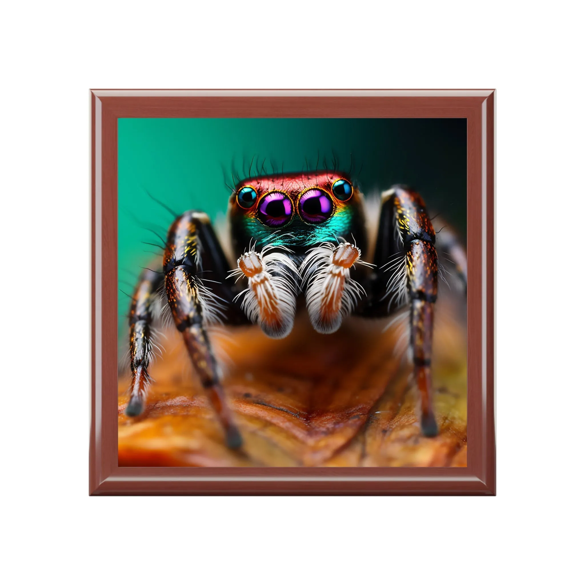 Jumping Spider Jewelry Keepsake Trinkets Box