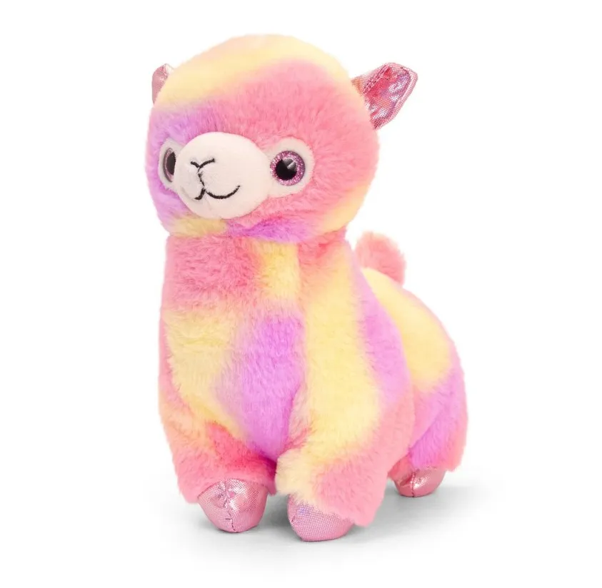 Keel Toys Painbow Llama Soft Toy 20cm