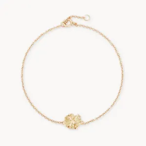 Little wildflower bracelet - 14k yellow gold