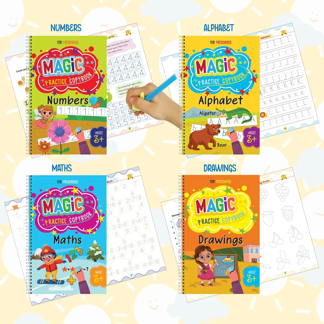 Majestic Book Club MAGIC BOOK SET OF 4 BOOKS