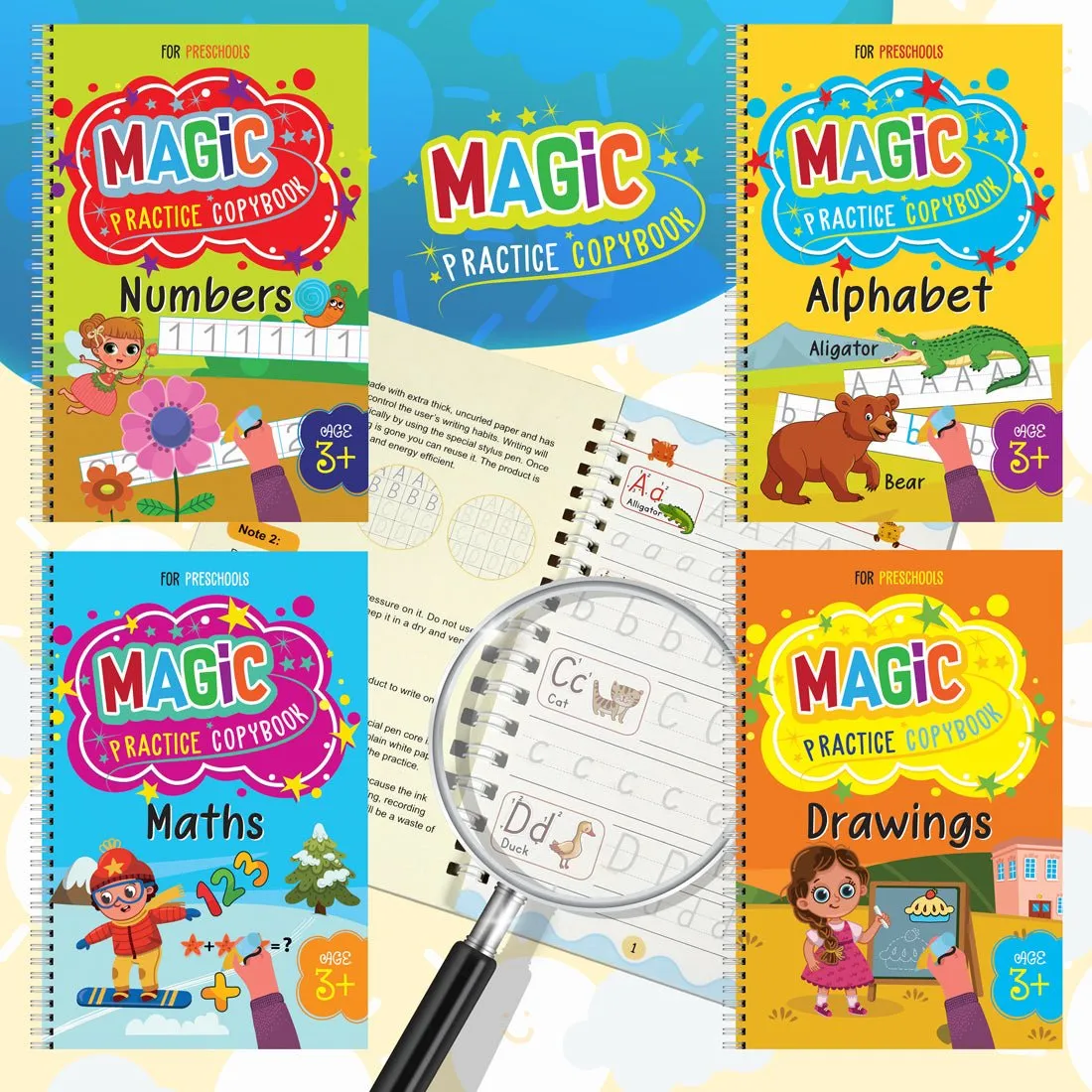 Majestic Book Club MAGIC BOOK SET OF 4 BOOKS