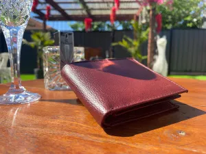 Maroon Genuine leather Wallet