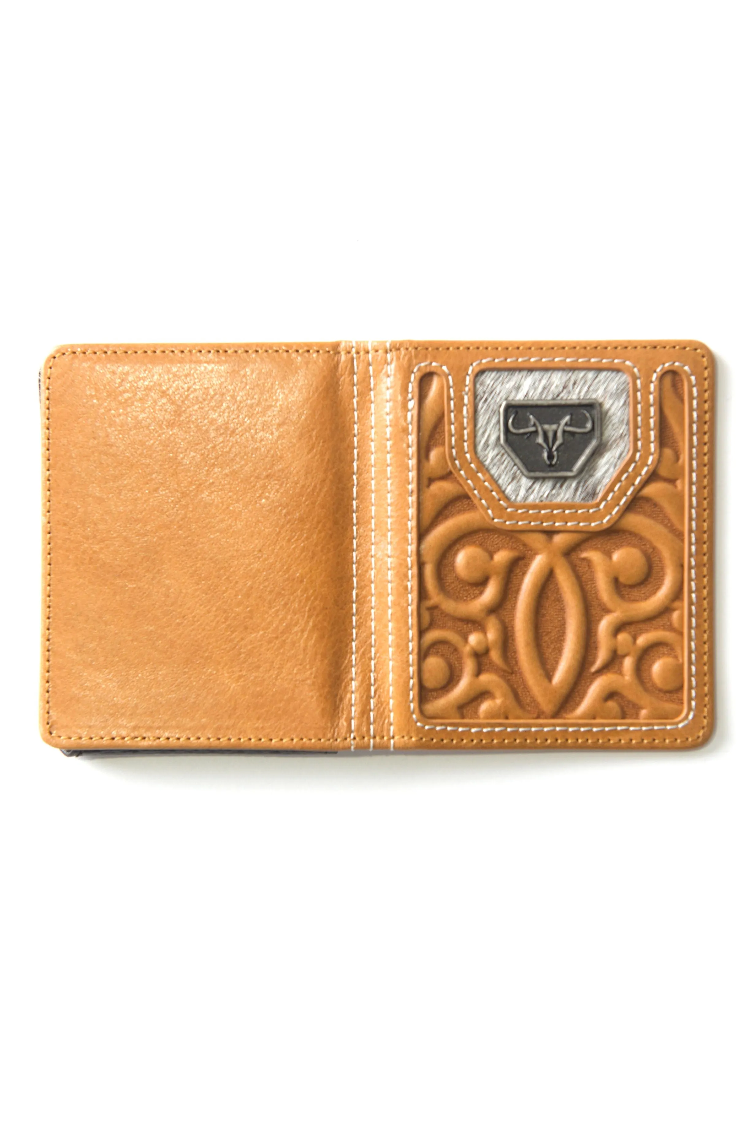 Men's Genuine Leather Wallets - Camel