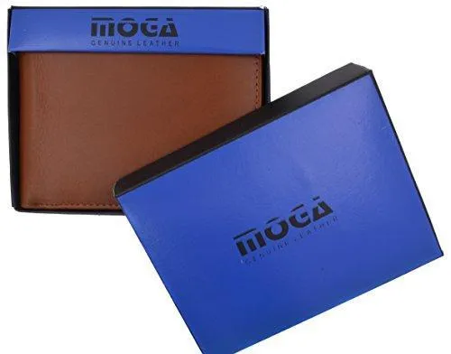 Moga Premium Genuine Leather Deluxe Compact Multi Card Case ID Holder Wallet