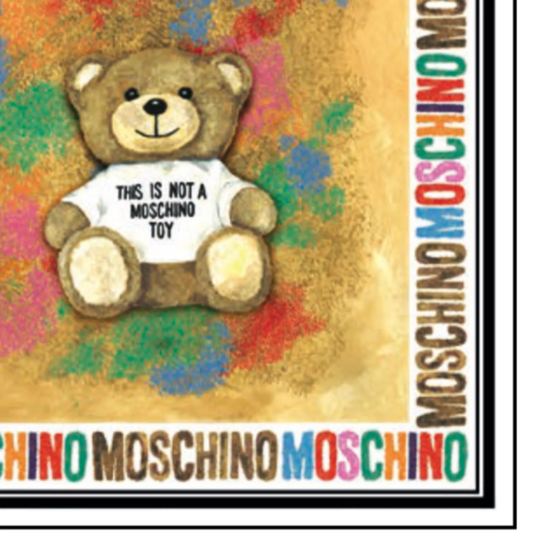 Moschino Scarf This Is Not A Moschino Toy - Square Silk Foulard SALE