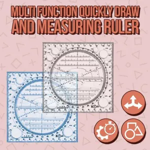 Multi Function Quickly Draw and Measuring Ruler