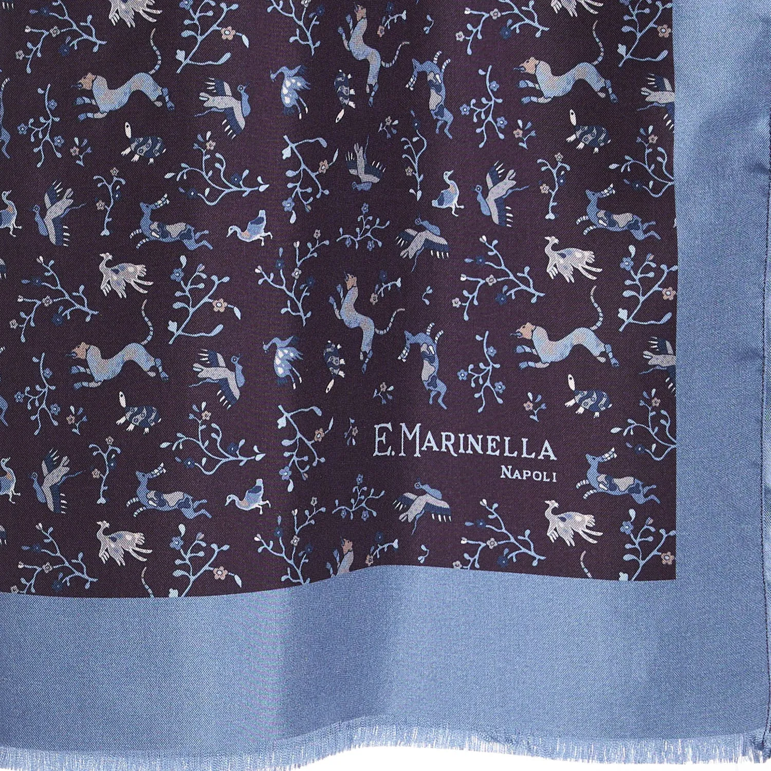 POWDER BLUE MADDER SILK STOLE