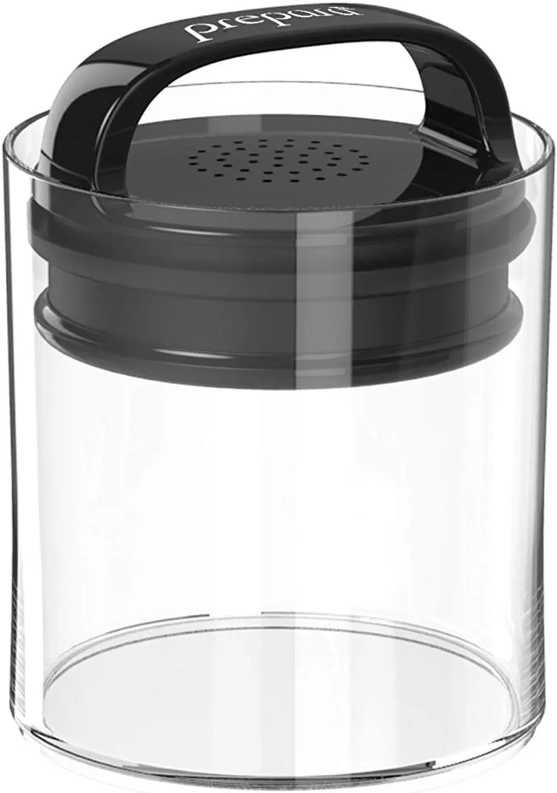 Prepara Evak Airtight Small Storage Container – Black Gloss Handle – 16oz