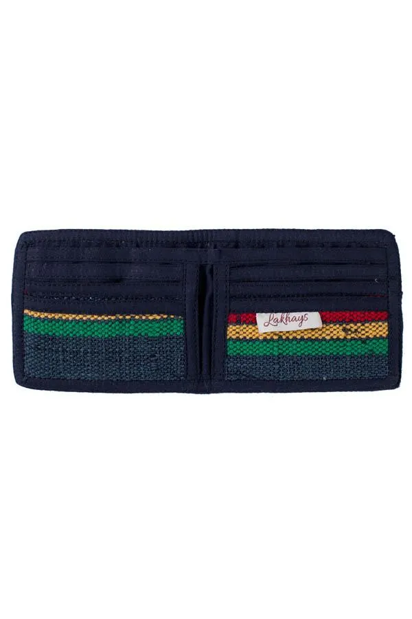 Rasta Bi Fold Hemp Cotton Wallet