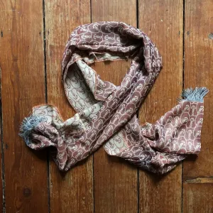 Regent - Scarf - Cotton & Wool -  Rust Anchors