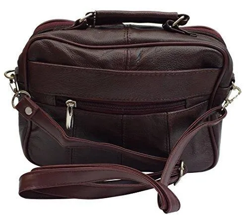 Roma Genuine Leather Organizer Bag Handbag Purse