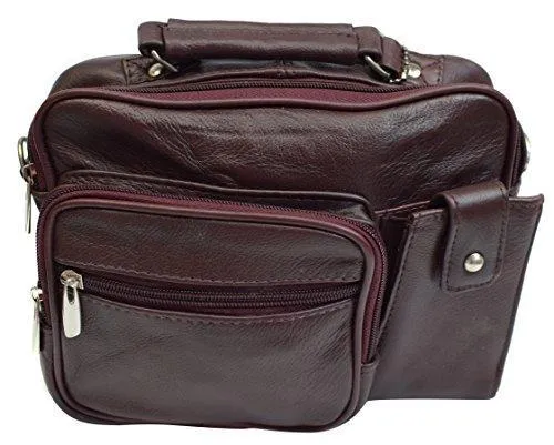 Roma Genuine Leather Organizer Bag Handbag Purse