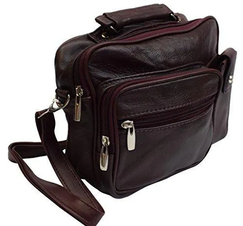 Roma Genuine Leather Organizer Bag Handbag Purse