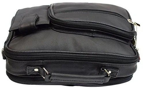 Roma Genuine Leather Organizer Bag Handbag Purse