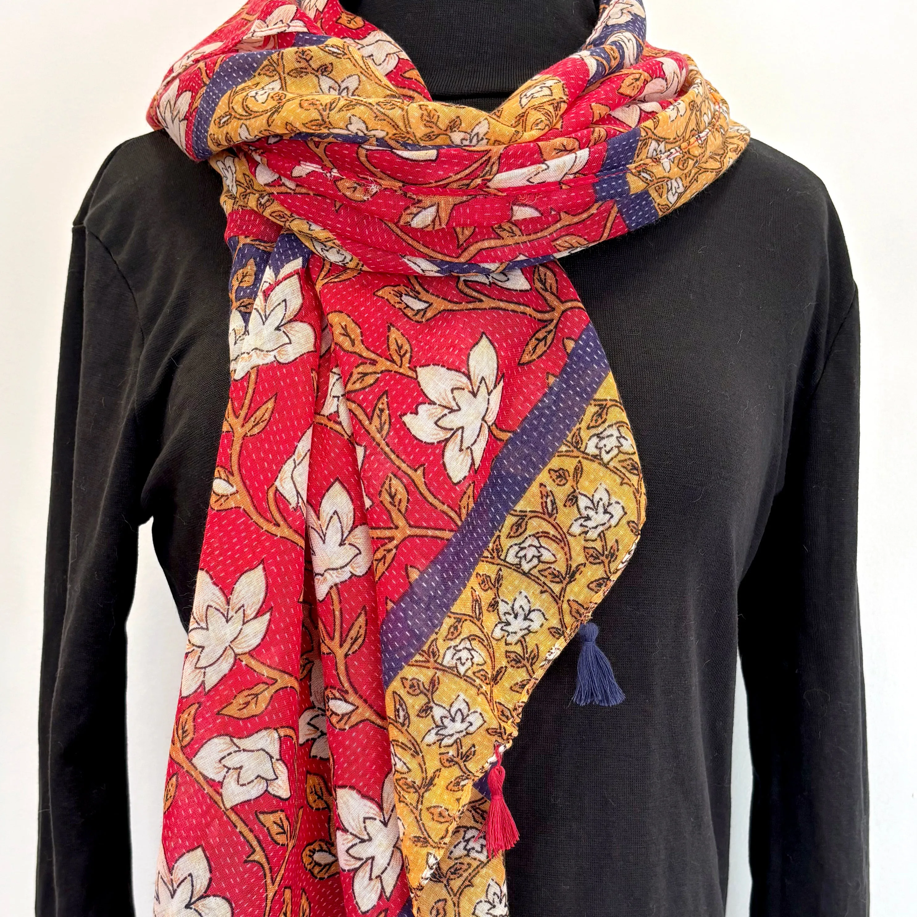 Scarf - Red Stitch