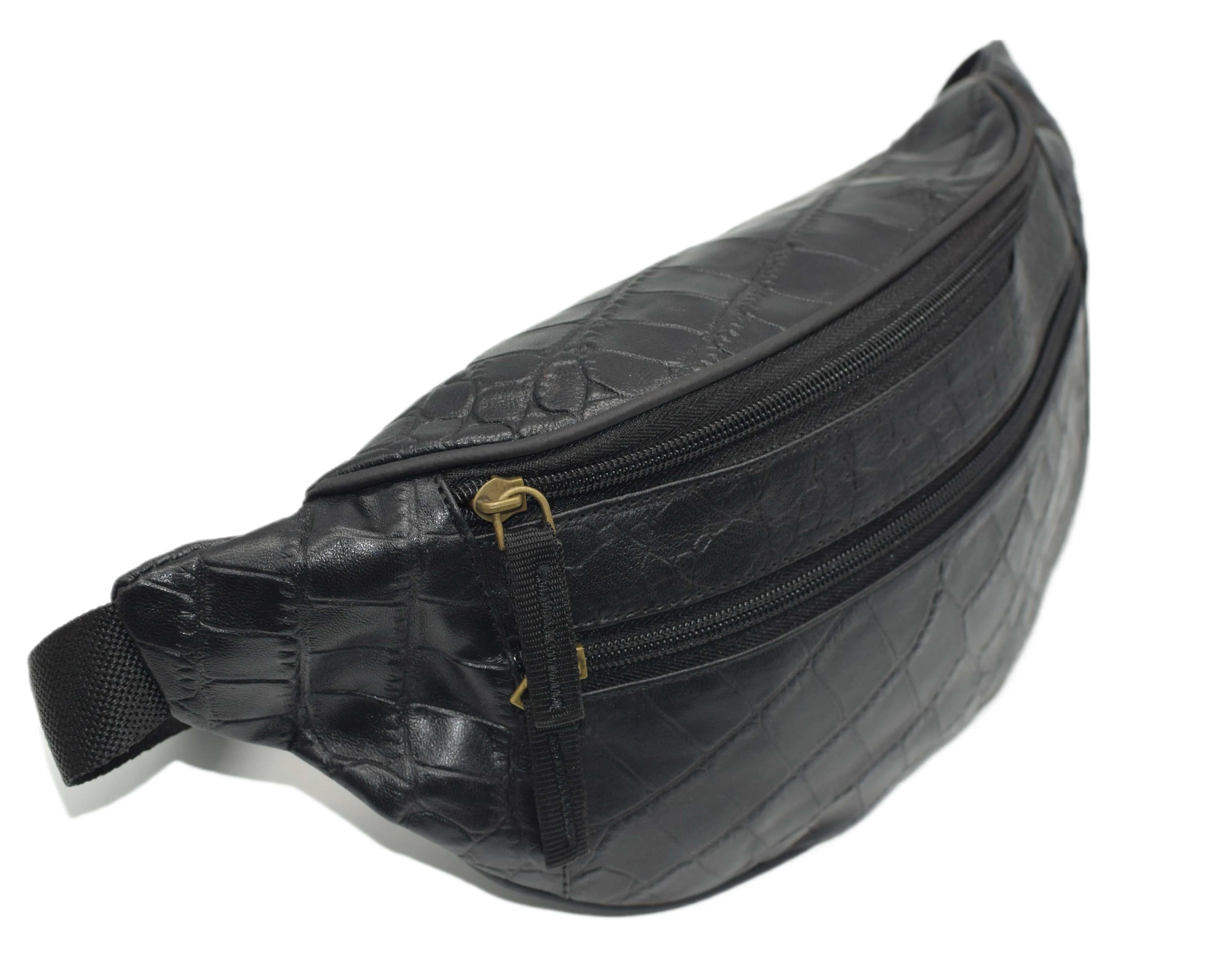 Slim Design Leather Fanny Packs Many Colors 7310 (C)