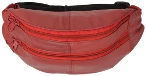 Slim Design Leather Fanny Packs Many Colors 7310 (C)