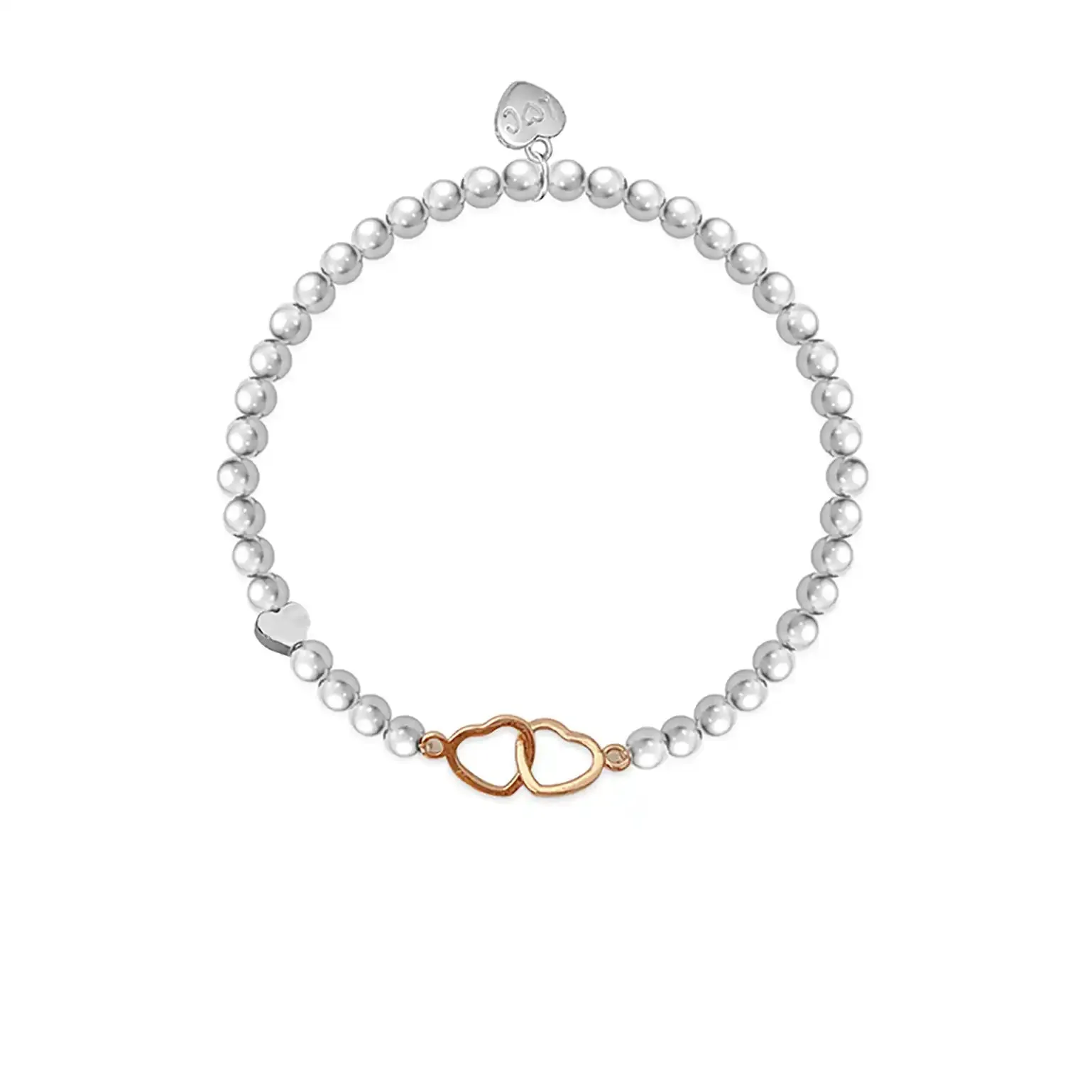 So Lucky We Are Friends Bracelet - Silver