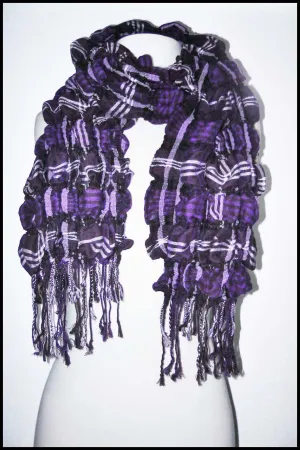 Soft Plaid Bubble Scarf