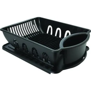 Sterlite Black  Plastic Drain Rack Large  1pc