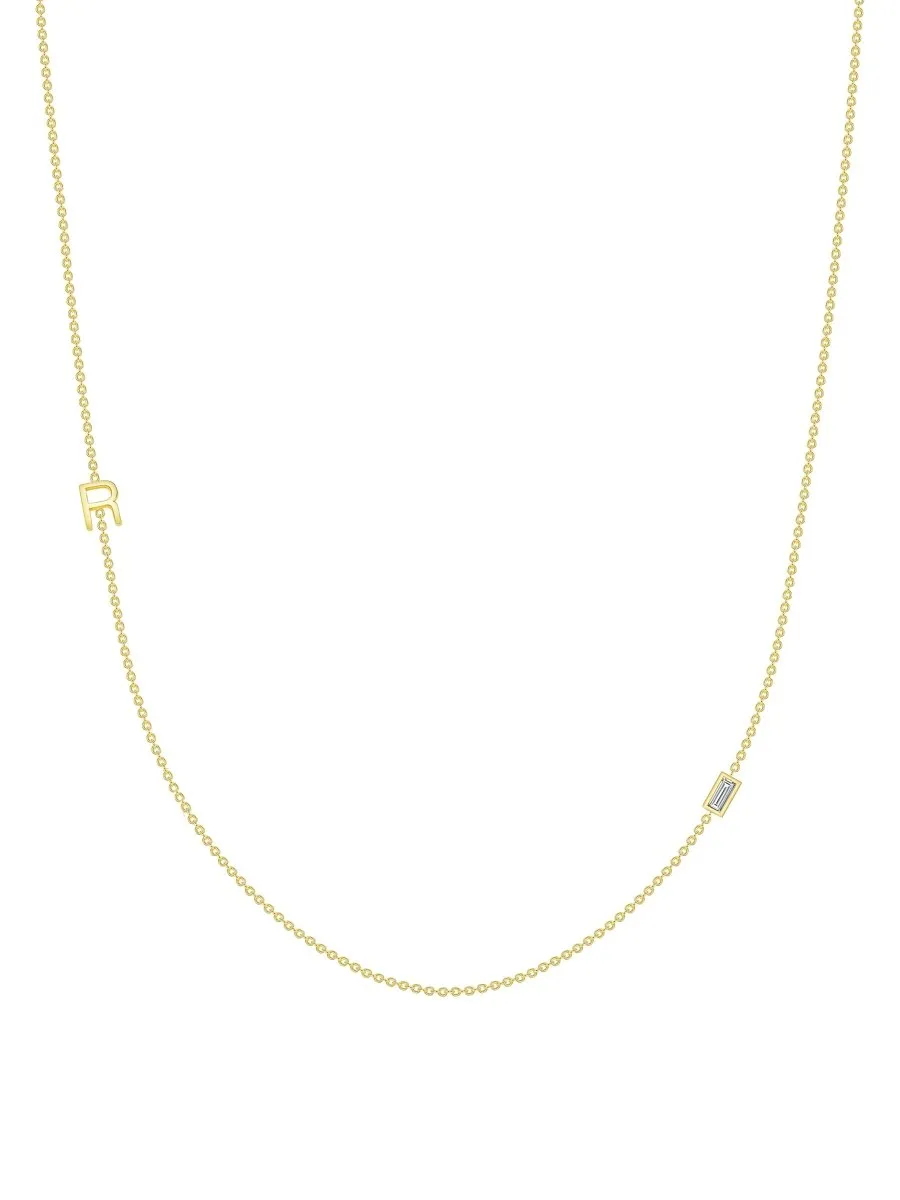 The Initial Necklace 14K - 1 Letter