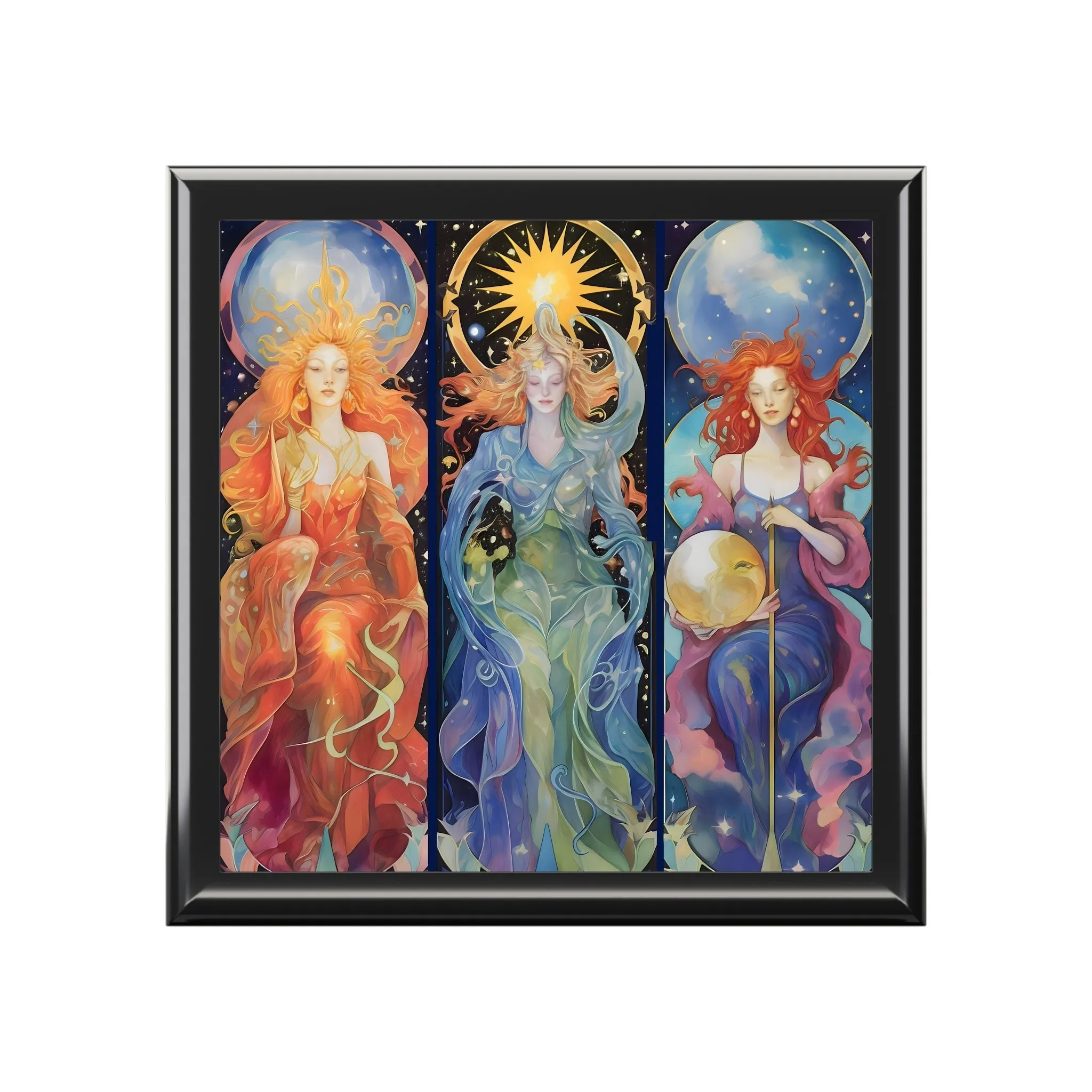 Three Goddesses Jewelry Keepsake Box