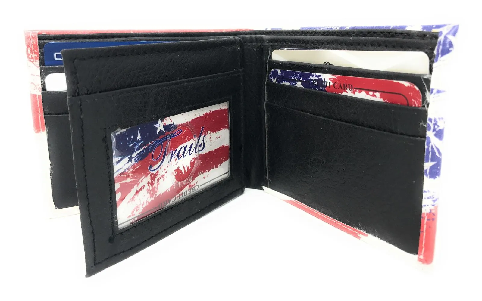 USA Patriotic Bifold Wallets In Gift Box Mens Womens Youth