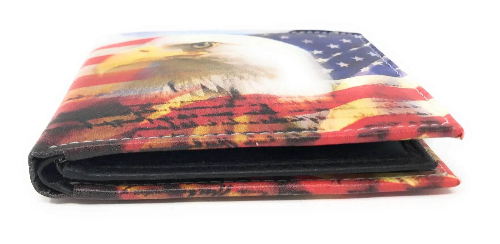 USA Patriotic Bifold Wallets In Gift Box Mens Womens Youth