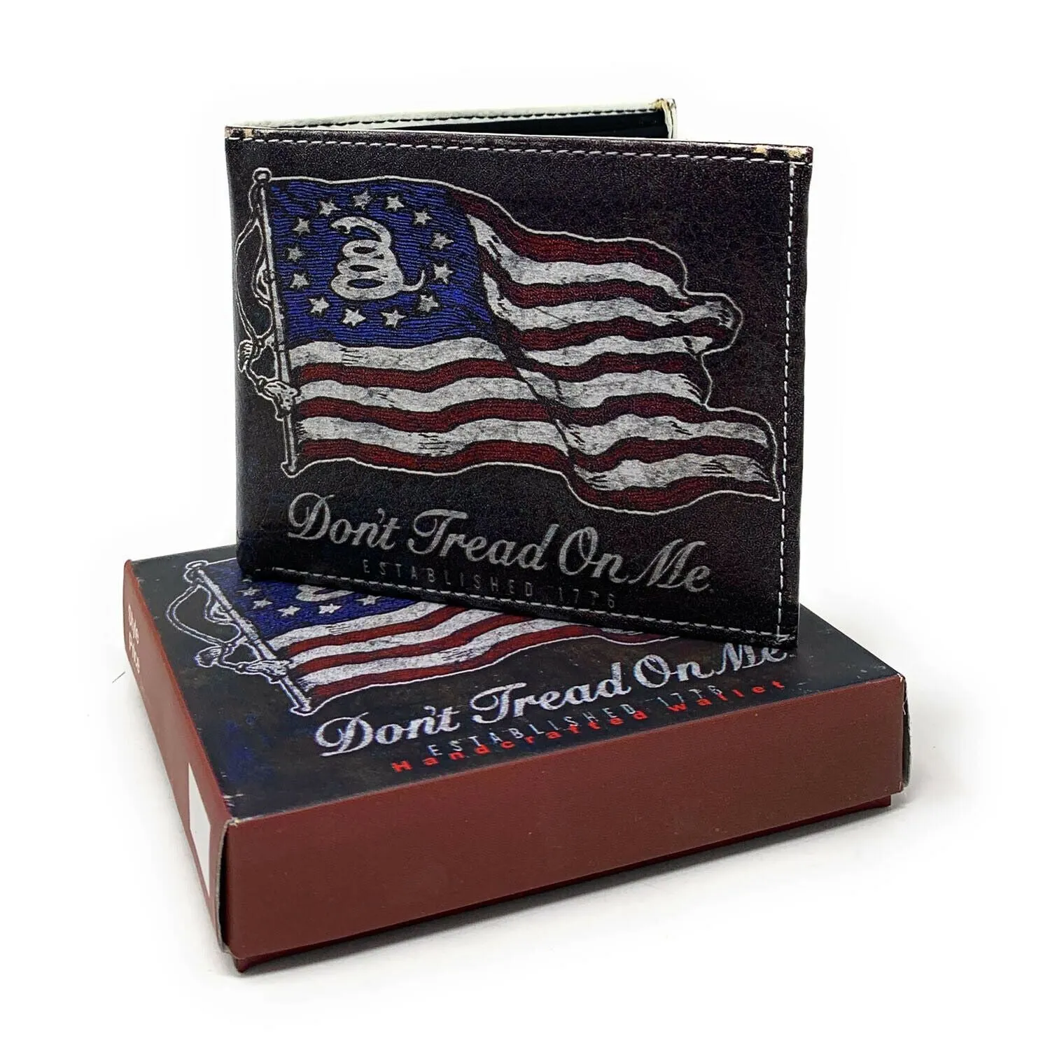 USA Patriotic Bifold Wallets In Gift Box Mens Womens Youth