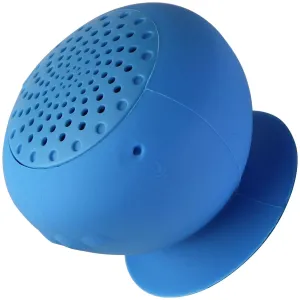 Waterproof IPX4 Wireless Shower Speaker with Built-in Microphone - Blue