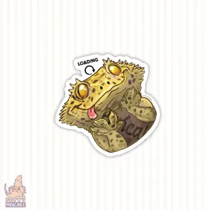 Wholesale - Crested Gecko Loading Sticker