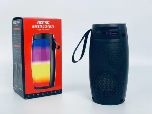 Wireless Bluetooth Portable Subwoofer Speaker with LED Color, FM Radio Memory and Flash Slot