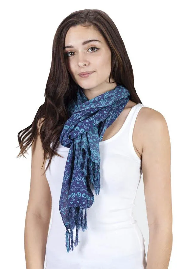 Women's Light Soft Om Printed Summer Scarf