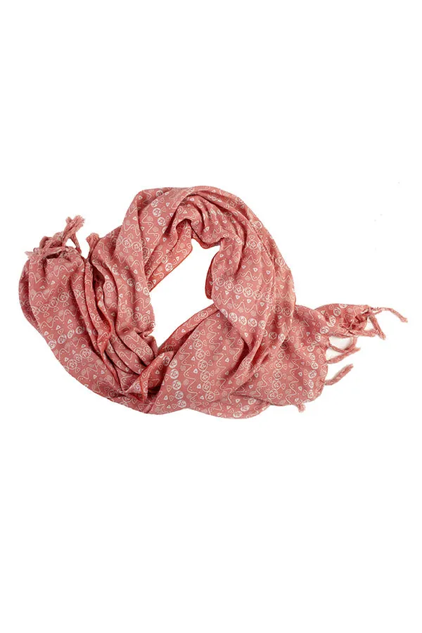 Women's Light Soft Om Printed Summer Scarf