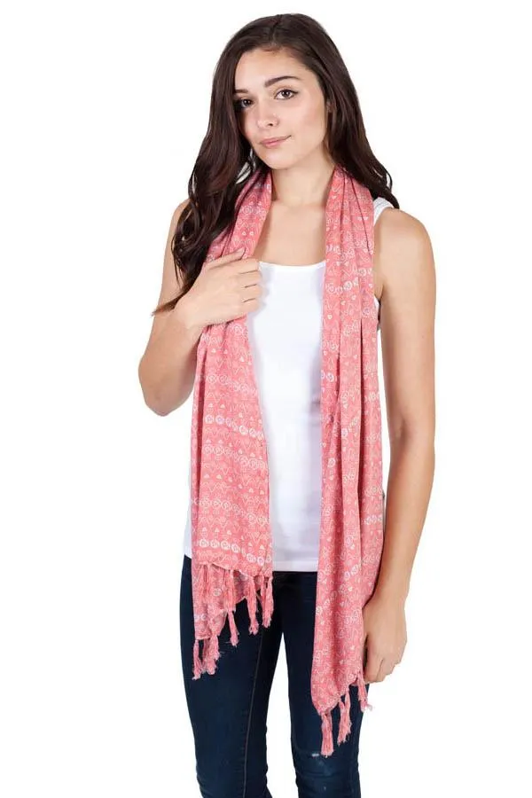 Women's Light Soft Om Printed Summer Scarf