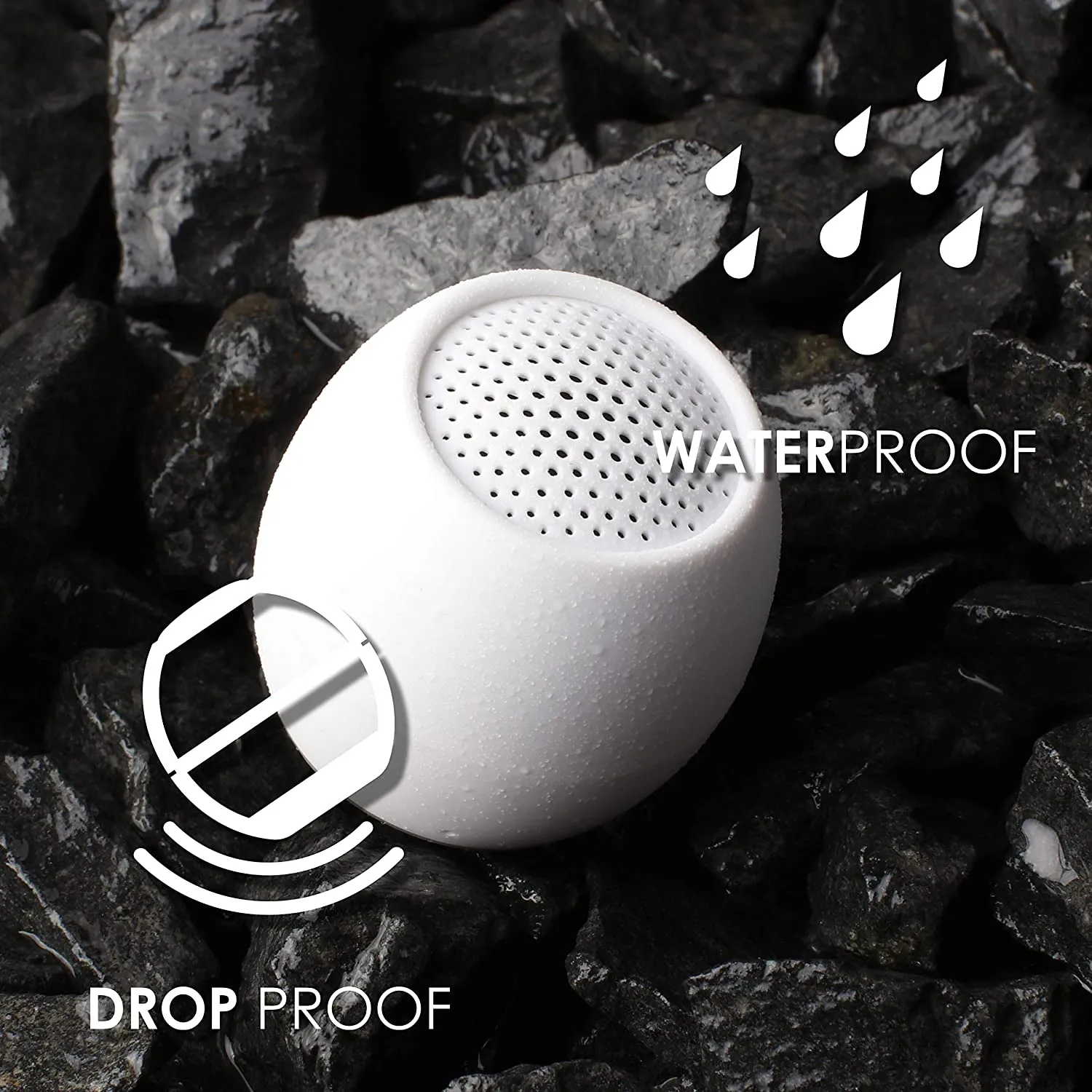 ZERO Mini Wireless Bluetooth Speaker - White