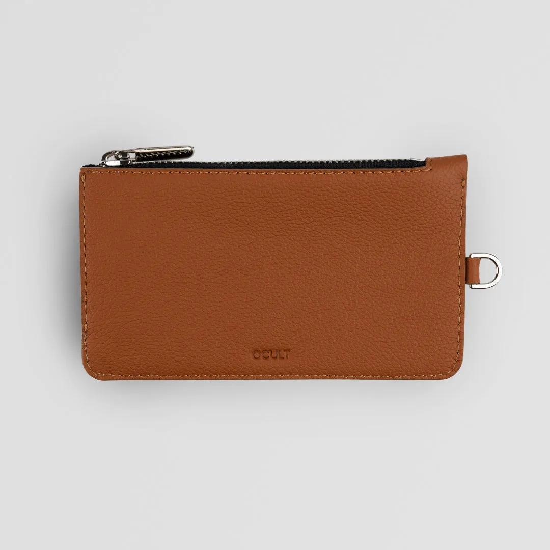 Zip Pouch Wallet (Brown)